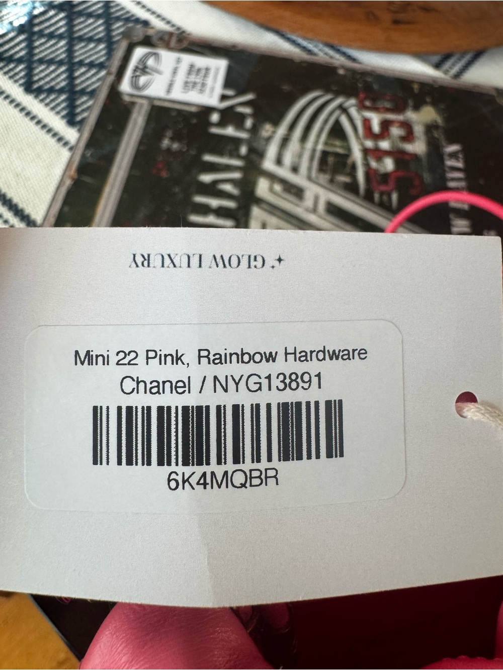 CHANEL Mini 22. Pink with amazing rainbow hardware! - Picture 10 of 10